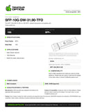 SFP-10G-DW-31.90-TFO datasheet