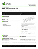 SFP-10GCWER-49-TFO datasheet