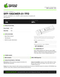 SFP-10GCWER-51-TFO datasheet