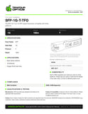 SFP-1G-T-TFO datasheet