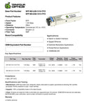 1G SFP BiDi upstream 20km optical transceiver datasheet — TenFourOptics