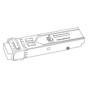 Cisco MGBBX1 Compatible 1000BASE SFP  BX-U Tx: 1310nm / Rx: 1490nm  40km Transceiver Module