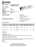 ZYX-1G-BX40U Zyxel Compatible 1G SFP BiDi 40km SMF Datasheet