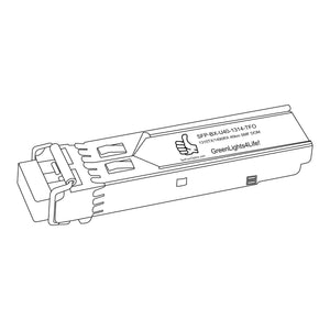 Zhone SFP-GE-BEX-1310-SLC Compatible 1000BASE SFP  BX-U Tx: 1310nm / Rx: 1550nm  40km Transceiver Module