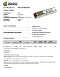 1G SFP CWDM 80km optical transceiver datasheet — TenFourOptics