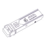 1G SFP EX optical transceiver line drawing — TenFourOptics