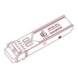 1G SFP EX optical transceiver line drawing — TenFourOptics