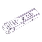 1G SFP EX optical transceiver line drawing — TenFourOptics