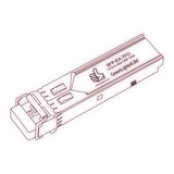 1G SFP EX optical transceiver line drawing — TenFourOptics