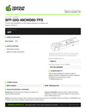 SFP-GIG-49CWD60-TFO datasheet