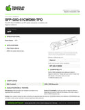 SFP-GIG-51CWD60-TFO datasheet