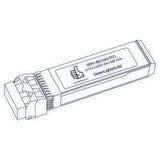 10G SFP+ BX optical transceiver line drawing — TenFourOptics