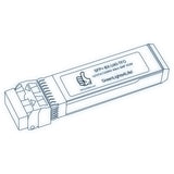 10G SFP+ BX optical transceiver line drawing — TenFourOptics