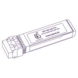 10G SFP+ BX optical transceiver line drawing — TenFourOptics