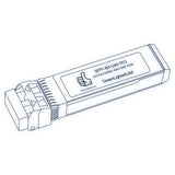 10G SFP+ BX optical transceiver line drawing — TenFourOptics