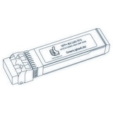 10G SFP+ BX optical transceiver line drawing — TenFourOptics