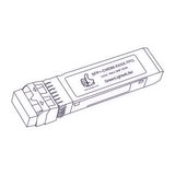 10G SFP+ CWDM optical transceiver line drawing — TenFourOptics