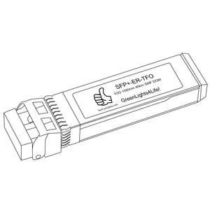 Fortinet FN-TRAN-SFP+ER Compatible 10G SFP+ ER 1550nm 1550nm Transceiver Module