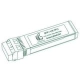 10G SFP+ LR optical transceiver line drawing — TenFourOptics