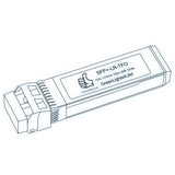 10G SFP+ LR optical transceiver line drawing — TenFourOptics