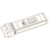 10G SFP+ LR optical transceiver line drawing — TenFourOptics