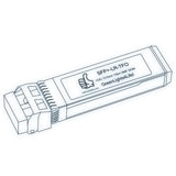 10G SFP+ LR optical transceiver line drawing — TenFourOptics