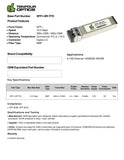 10G SFP+ SR optical transceiver datasheet — TenFourOptics