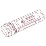 10G SFP+ ZR optical transceiver line drawing — TenFourOptics