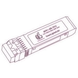 10G SFP+ ZR optical transceiver line drawing — TenFourOptics