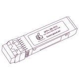 10G SFP+ ZR optical transceiver line drawing — TenFourOptics