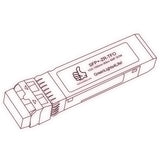 10G SFP+ ZR optical transceiver line drawing — TenFourOptics