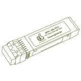 10G SFP+ ZR optical transceiver line drawing — TenFourOptics