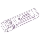 10G SFP+ ZR optical transceiver line drawing — TenFourOptics