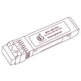 10G SFP+ ZR optical transceiver line drawing — TenFourOptics