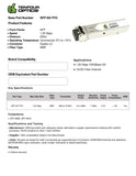 1G SFP SX 550m MMF optical transceiver datasheet — TenFourOptics