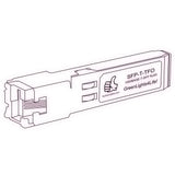 1G SFP T optical transceiver line drawing — TenFourOptics