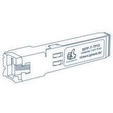 1G SFP T optical transceiver line drawing — TenFourOptics
