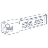 1G SFP T optical transceiver line drawing — TenFourOptics
