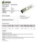 1G SFP ZX 120km optical transceiver datasheet — TenFourOptics