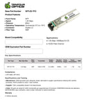 1G SFP ZX optical transceiver datasheet — TenFourOptics