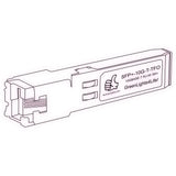 10G SFP+ T optical transceiver line drawing — TenFourOptics