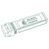 10G SFP+ SR optical transceiver line drawing — TenFourOptics