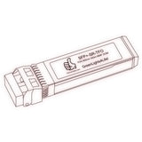 10G SFP+ SR optical transceiver line drawing — TenFourOptics