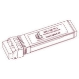 10G SFP+ SR optical transceiver line drawing — TenFourOptics