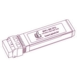10G SFP+ SR optical transceiver line drawing — TenFourOptics