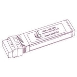 10G SFP+ SR optical transceiver line drawing — TenFourOptics