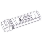 10G SFP+ SR optical transceiver line drawing — TenFourOptics