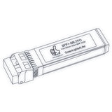 10G SFP+ SR optical transceiver line drawing — TenFourOptics