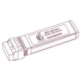 10G SFP+ SR optical transceiver line drawing — TenFourOptics