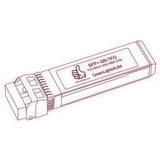 10G SFP+ SR optical transceiver line drawing — TenFourOptics